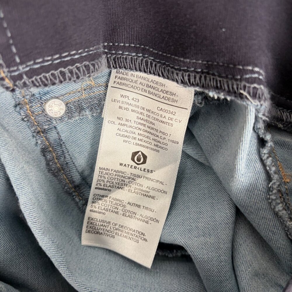 Signature by Levi Strauss Baby Bump Skinny Jeans Women’s XS Light Wash Maternity - Picture 8 of 9